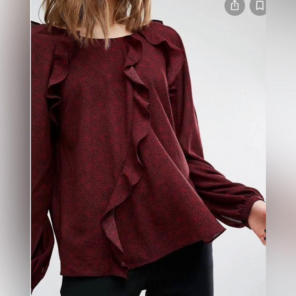 NWT BA&SH Rita Open Back Top - Bordeaux 🔥SOLD OUT🔥 - Picture 2 of 11